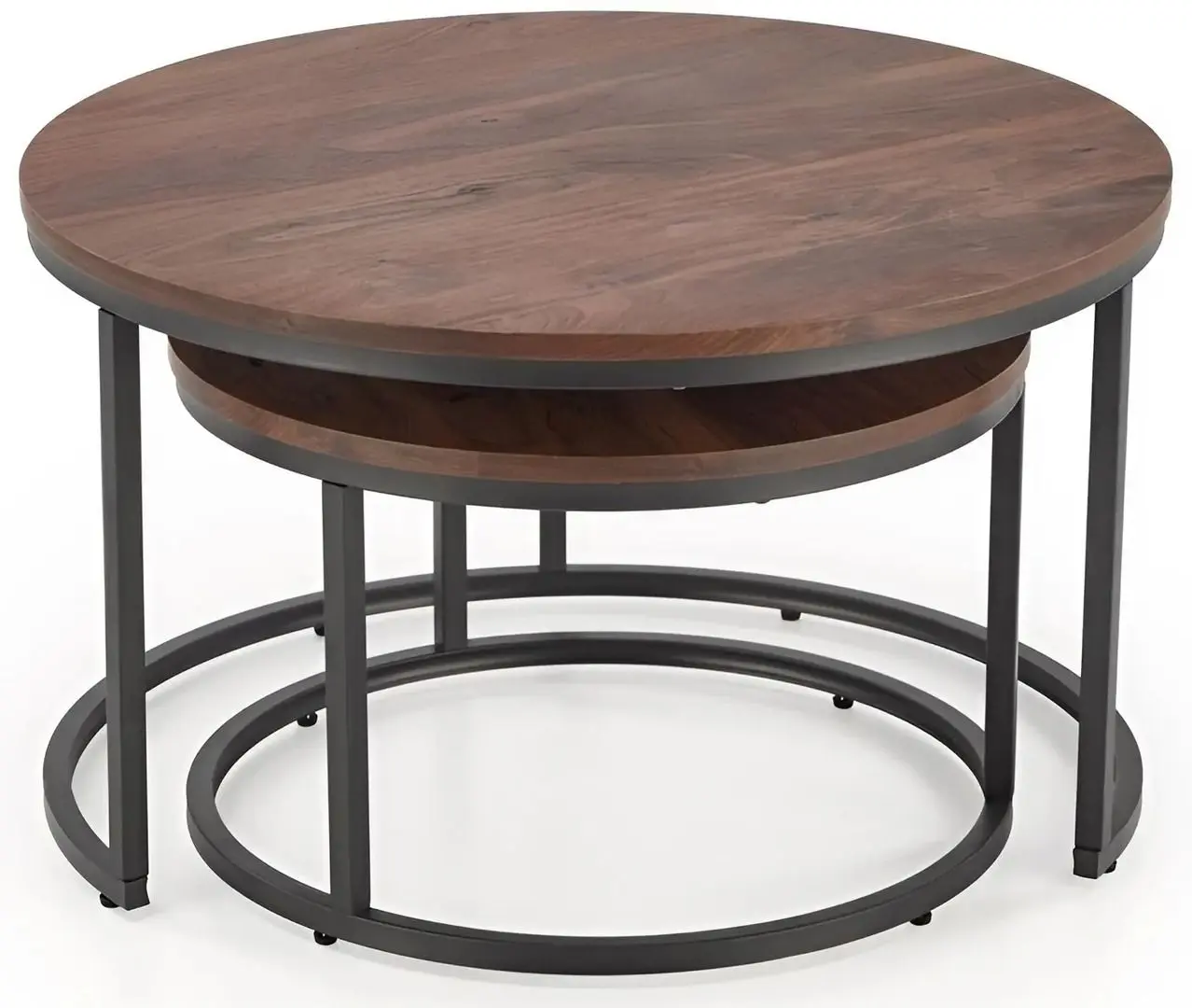 Set masute pentru reviste Halmar Java (Walnut/Black)