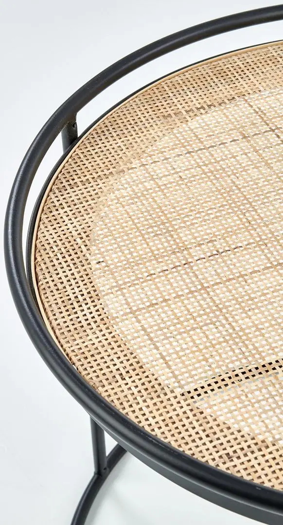 Set mese pentru reviste Halmar Manado (Black/Natural)