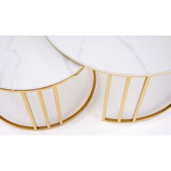 Set masute pentru reviste Halmar Mercury 3 (White Marble/Gold) Thumb