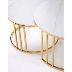 Set masute pentru reviste Halmar Mercury 3 (White Marble/Gold) Thumb