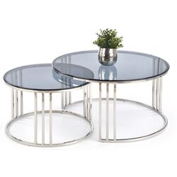 Set mese pentru reviste Halmar Mercury (Silver/Smoky)