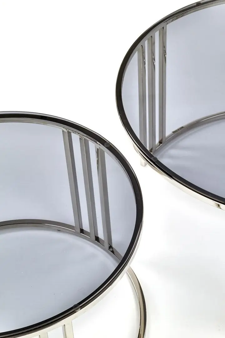 Set mese pentru reviste Halmar Mercury (Silver/Smoky)