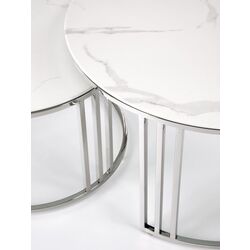 Set masute pentru reviste Halmar Mercury (White Marble/Silver) Thumb