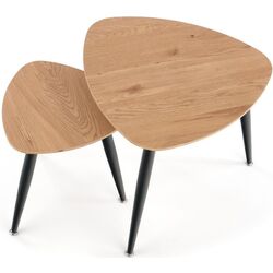 Набор журнальных столиков Halmar Nicea 2 (Golden Oak/Black) Thumb