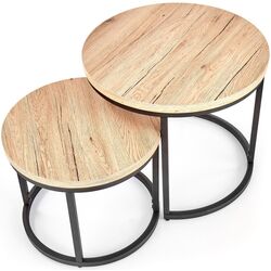 Set mese pentru reviste Halmar Oreo (San Remo Oak/Black) Thumb