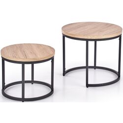 Set mese pentru reviste Halmar Oreo (San Remo Oak/Black) Thumb