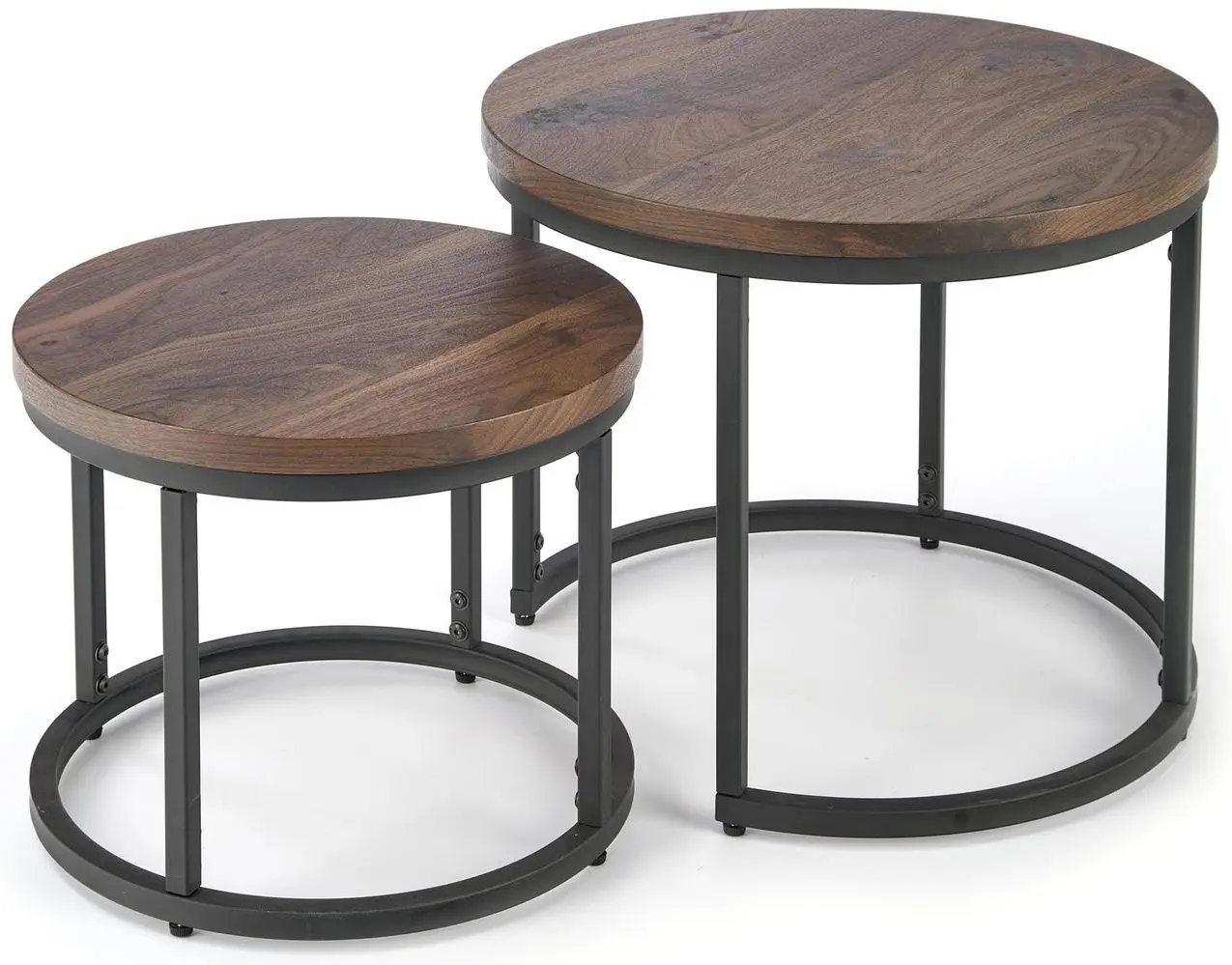 Set masute pentru reviste Halmar Oreo (Walnut/Black)