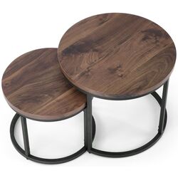 Set masute pentru reviste Halmar Oreo (Walnut/Black) Thumb