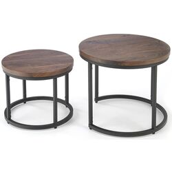 Set masute pentru reviste Halmar Oreo (Walnut/Black) Thumb