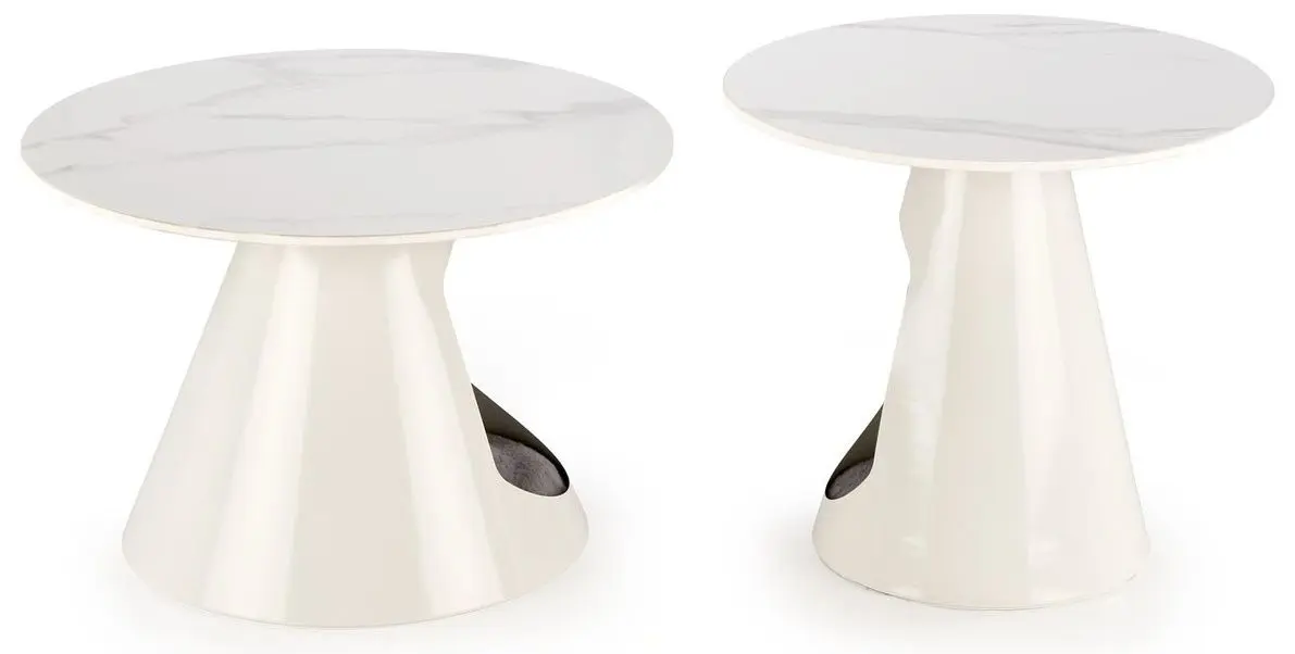 Set masute pentru reviste Halmar Osario (White Marble/White)