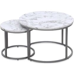 Set mese pentru reviste Halmar Paola 2 (Marble/Silver) Thumb