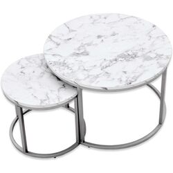 Set mese pentru reviste Halmar Paola 2 (Marble/Silver) Thumb