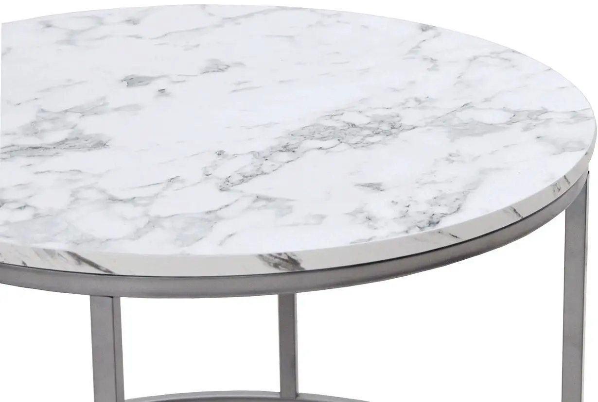Set mese pentru reviste Halmar Paola 2 (Marble/Silver)