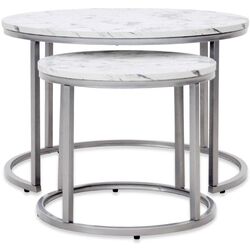 Set mese pentru reviste Halmar Paola 2 (Marble/Silver) Thumb