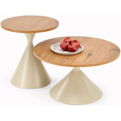 Set masute pentru reviste Halmar Pilar (Natural Oak/Cashmere) Thumb