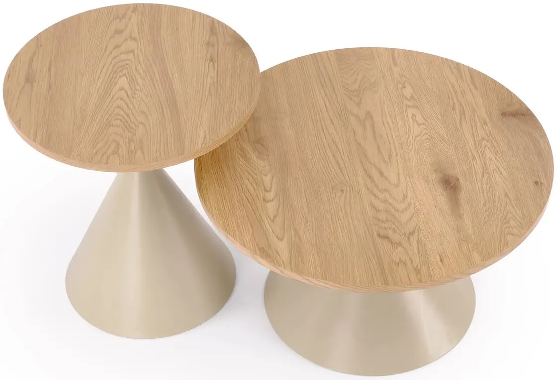 Set masute pentru reviste Halmar Pilar (Natural Oak/Cashmere) - 4