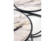 Set mese pentru reviste Halmar Susanna (White Marble/Black)