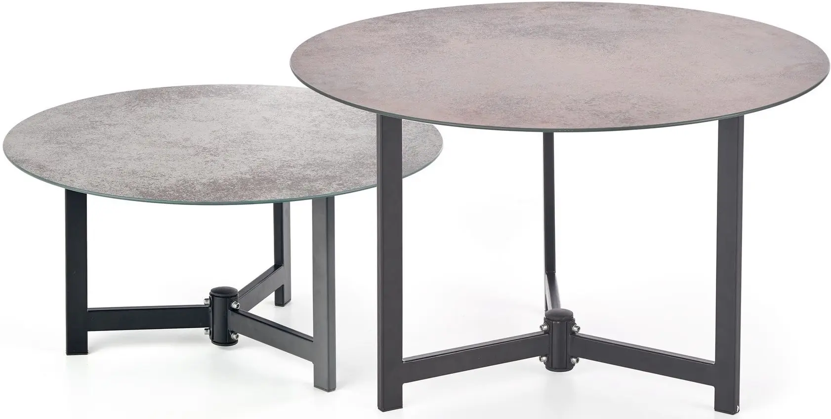 Set mese pentru reviste Halmar Twins (Graphite/Brown/Black)