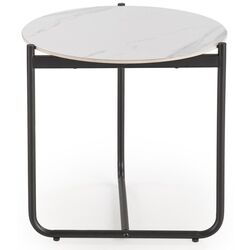 Masa pentru reviste Halmar Acuna S (White Marble/Black) Thumb