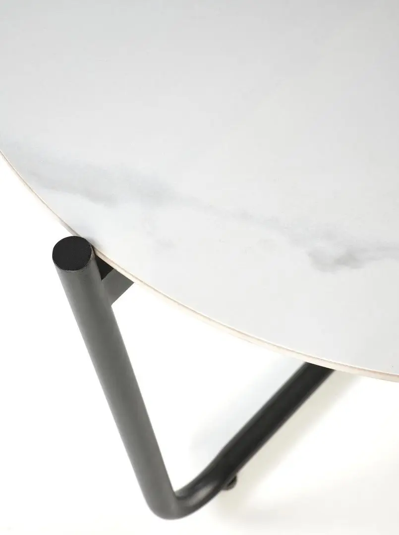 Masa pentru reviste Halmar Acuna S (White Marble/Black)