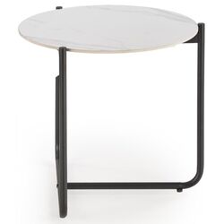 Masa pentru reviste Halmar Acuna S (White Marble/Black) Thumb