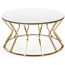 Журнальный столик Halmar Afina (Golden/Transparent) Thumb