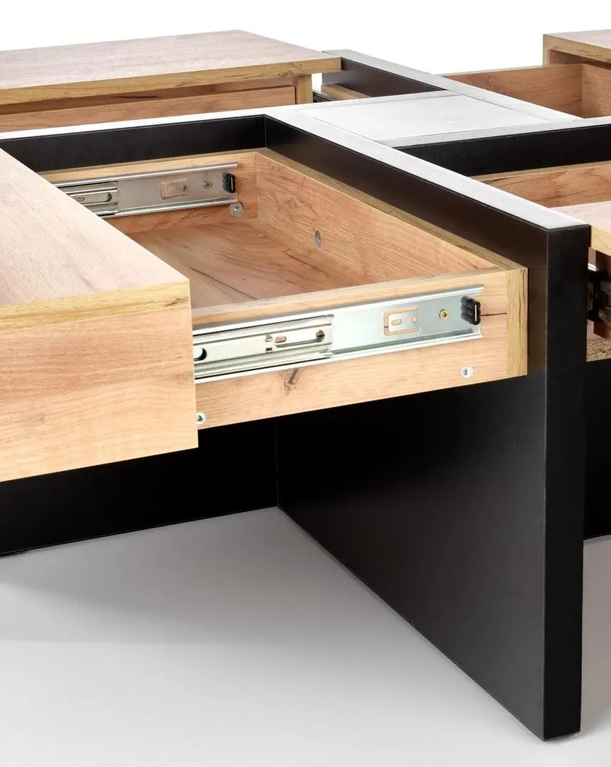 Masa pentru reviste Halmar Sevilla (Craft Oak/Black)