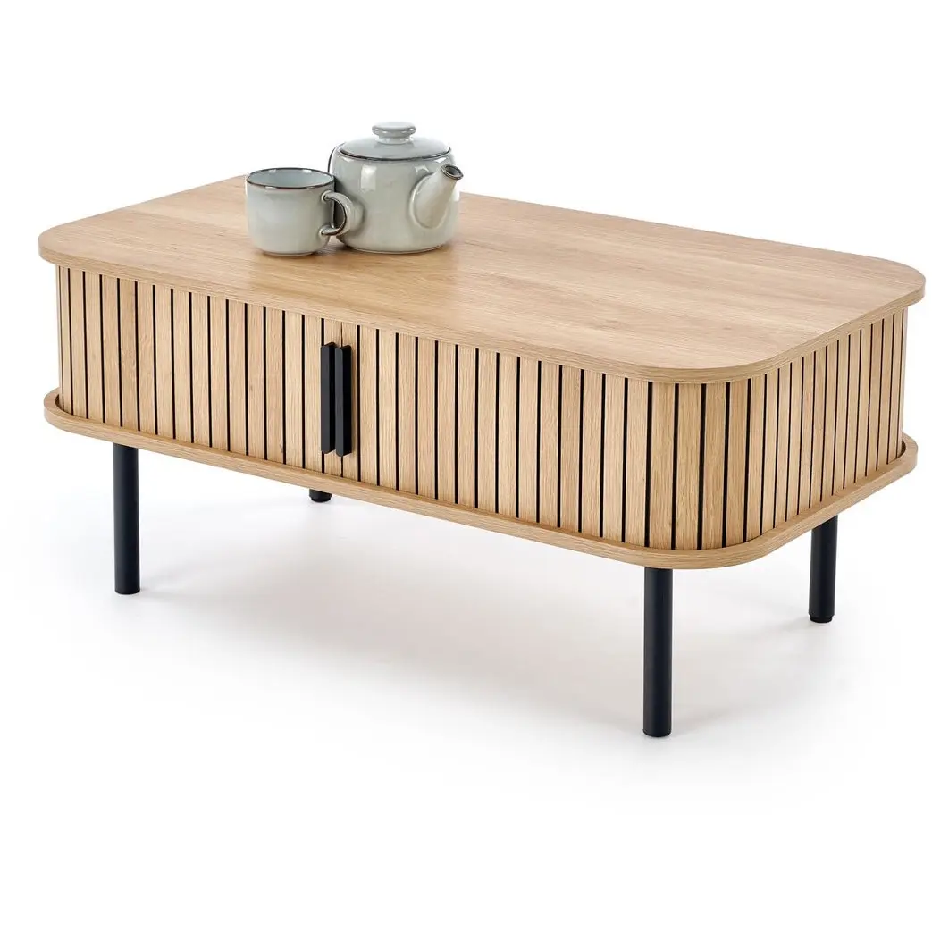 Masuta cafea Halmar Angelina (Natural/Black)