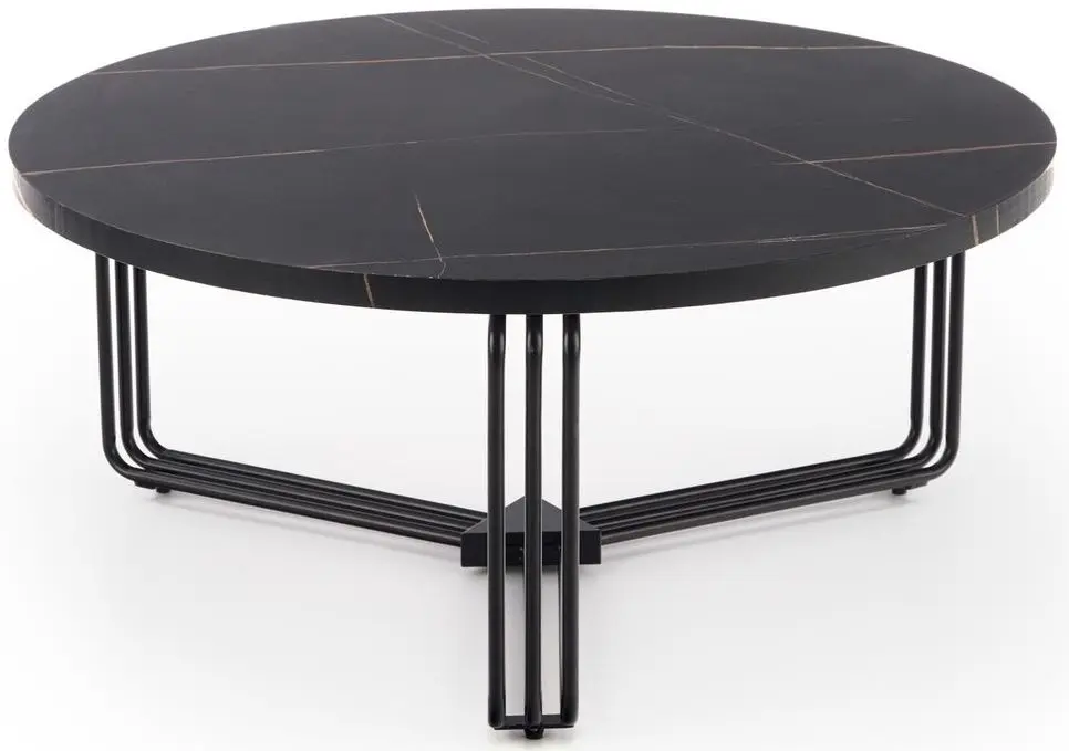 Masa pentru reviste Halmar Antica (Black Marble/Black)
