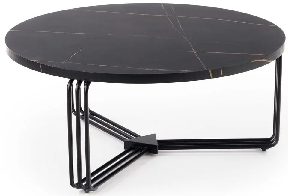 Masa pentru reviste Halmar Antica (Black Marble/Black)