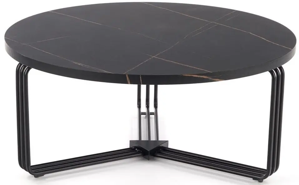 Masa pentru reviste Halmar Antica (Black Marble/Black)