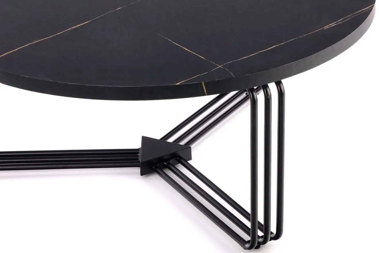 Masa pentru reviste Halmar Antica (Black Marble/Black)