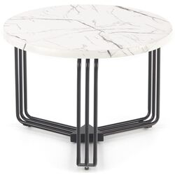 Masa pentru reviste Halmar Antica M (White Marble/Black) Thumb