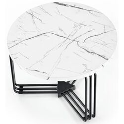 Masa pentru reviste Halmar Antica M (White Marble/Black) Thumb
