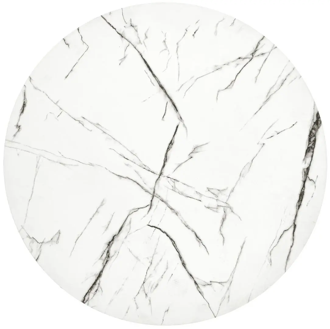 Masa pentru reviste Halmar Antica M (White Marble/Black)