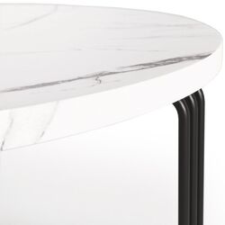 Masa pentru reviste Halmar Antica (White Marble/Black) Thumb