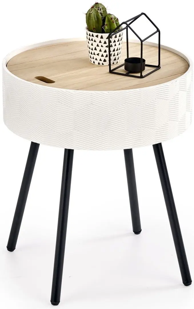 Masa pentru reviste Halmar Aura (White)