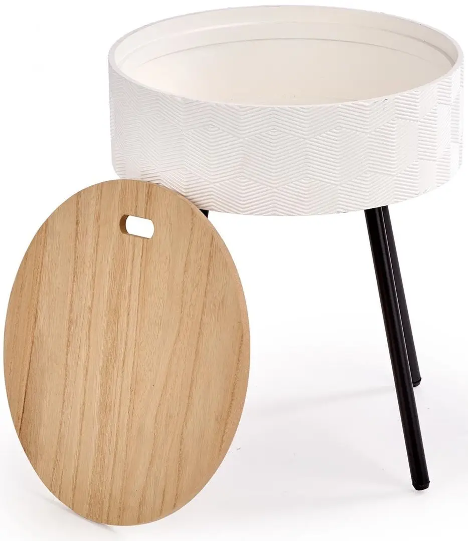 Masa pentru reviste Halmar Aura (White)