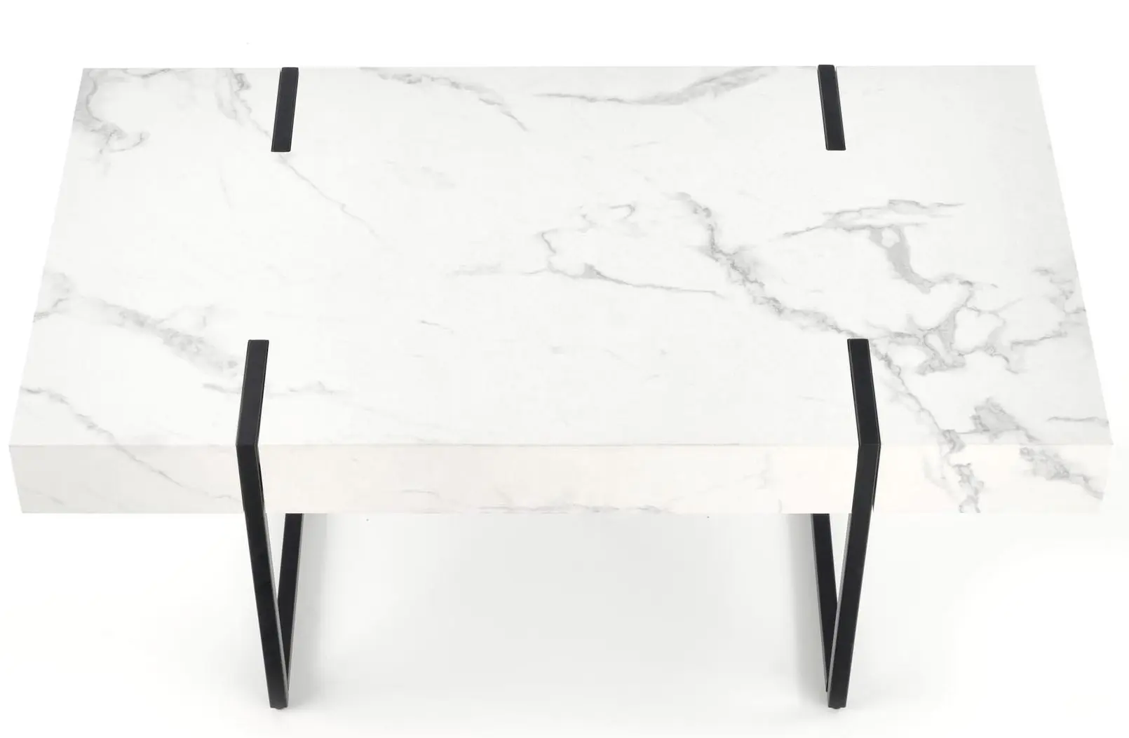 Masa pentru reviste Halmar Blanca (White Marble/Black)