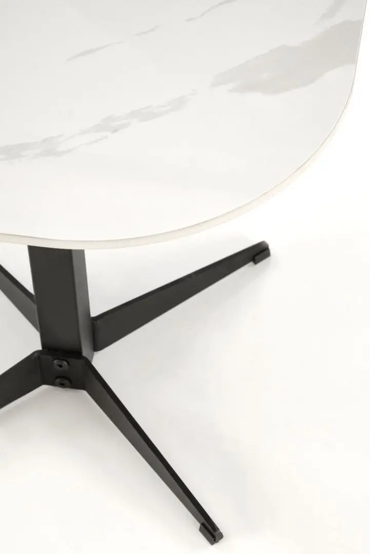 Masa pentru reviste Halmar Borna S (White Marble/Black)