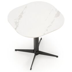 Masa pentru reviste Halmar Borna S (White Marble/Black) Thumb
