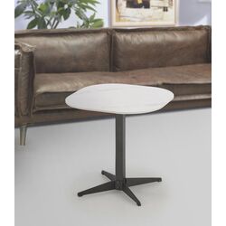 Masa pentru reviste Halmar Borna S (White Marble/Black)