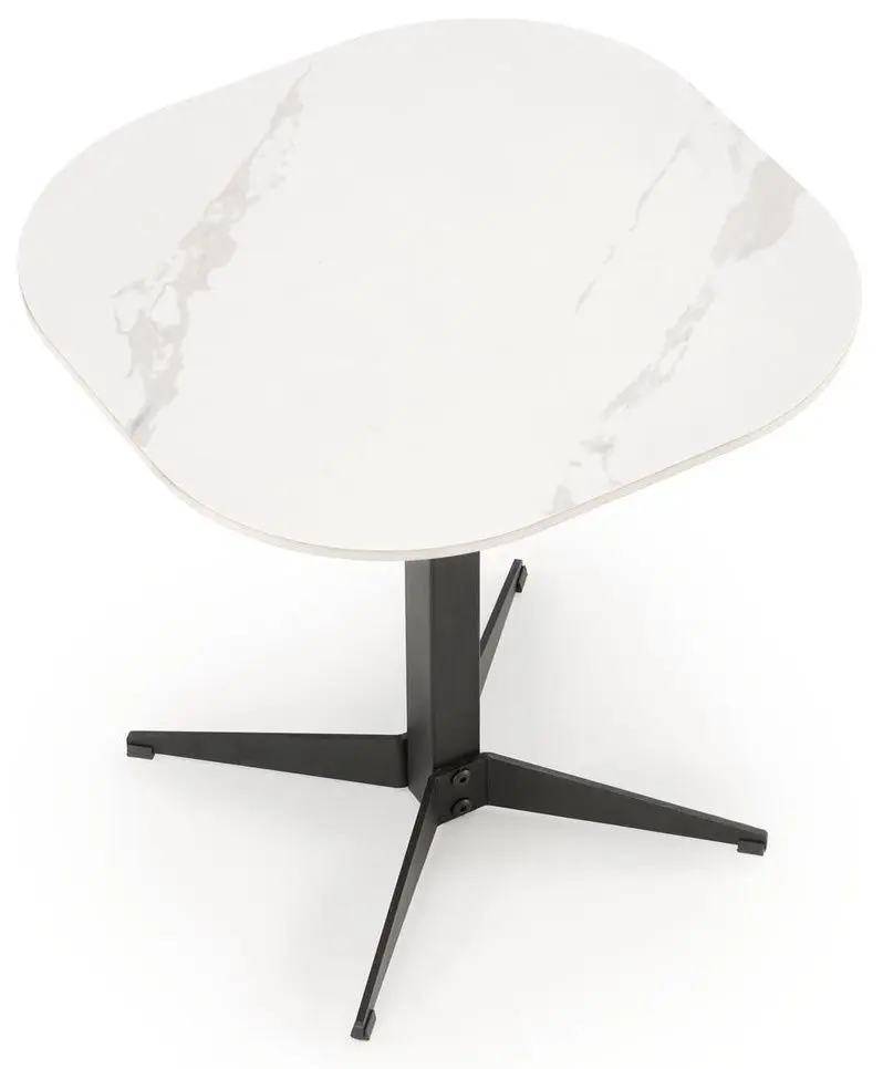 Masa pentru reviste Halmar Borna S (White Marble/Black)
