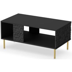 Masa pentru reviste Halmar Bullet LAW-1 (Black/Gold) Thumb