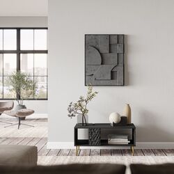 Masa pentru reviste Halmar Bullet LAW-1 (Black/Gold) Thumb