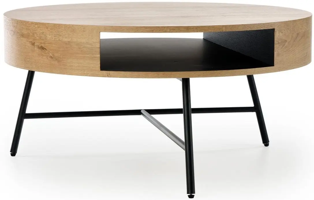 Masa pentru reviste Halmar Camila (Golden Oak/Black)