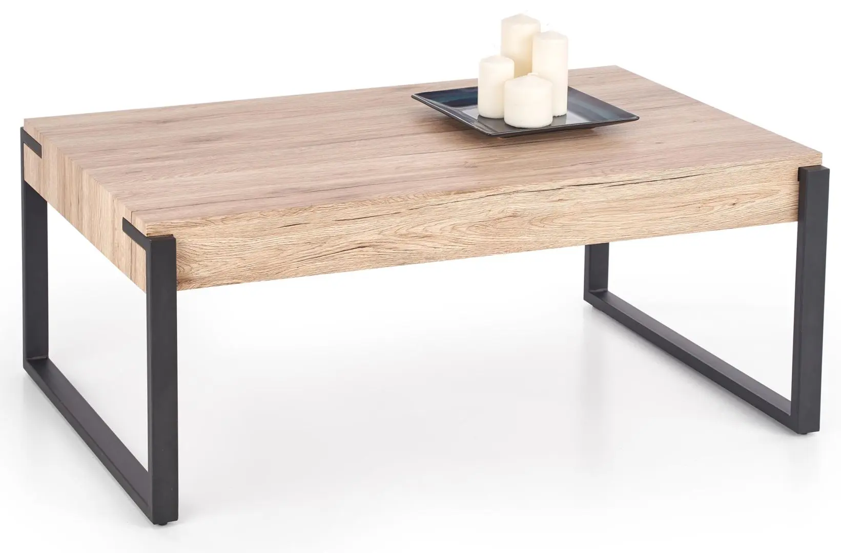 Masa pentru reviste Halmar Capri (Sanremo Oak/Black) - 2