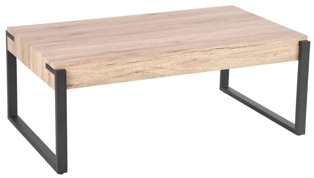 Masa pentru reviste Halmar Capri (Sanremo Oak/Black)