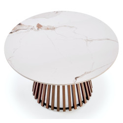 Masa pentru reviste Halmar Carina (Beige Marble/Walnut) Thumb