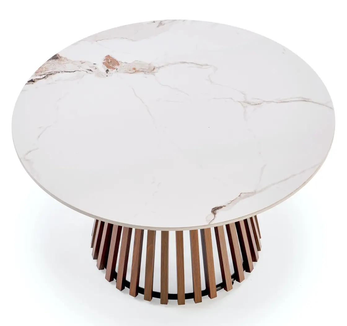 Masa pentru reviste Halmar Carina (Beige Marble/Walnut) - 2